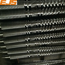 conical twin extrusion screw for twin-screw extrusion